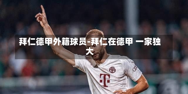 拜仁德甲外籍球员-拜仁在德甲 一家独大