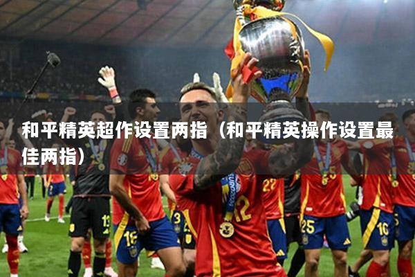 和平精英超作设置两指（和平精英操作设置最佳两指）